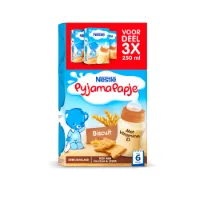 Nestle PyjamaPapje Biscuit 3x250 ml