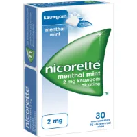 Nicorette Kauwgom Menthol Mint 2mg 30 stuks