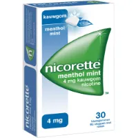 Nicorette Kauwgom Menthol Mint 4mg 30 stuks