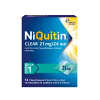 Niquitin Clear Nicotinepleisters 21 mg Stap 1 14 stuks