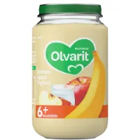 Olvarit Fruithapje 6m Banaan Appel Yoghurt 200 gr