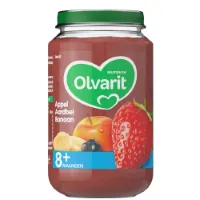 Olvarit Fruithapje 8m Appel Aardbei Banaan 200 gr