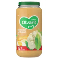 Olvarit Maaltijd 12m Bloemkool Aardappel Ei 250 gr