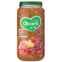 Olvarit Maaltijd 12m Bruine bonen Ham Aardappel 250 gr