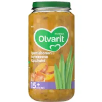 Olvarit Maaltijd 15m Sperziebonen Surinaamse Kipschotel 250 gr