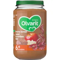 Olvarit Maaltijd 6m Bruine Bonen Appel Rundvlees Rijst 200 gr