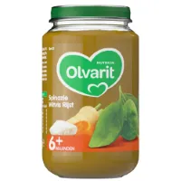 Olvarit Maaltijd 6m Spinazie Witvis Rijst 200 gr