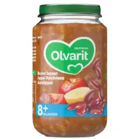 Olvarit Maaltijd 8m Bruine bonen Appel Rundvlees Aardappel 200 gr