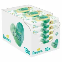 Pampers Billendoekjes Pure Protection Coconut Navulpak 18x42 = 756 doekjes