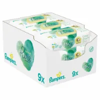 Pampers Billendoekjes Pure Protection Coconut Navulpak 9x42 = 378 doekjes