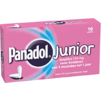 Panadol Junior Zetpillen 125 mg 3 maanden - 1 jaar 10 zetpillen