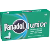 Panadol Junior Zetpillen 250 mg 1 jaar - 6 jaar 10 zetpillen