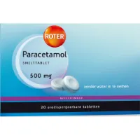 Roter Paracetamol 500 mg Bessen 20 tabletten