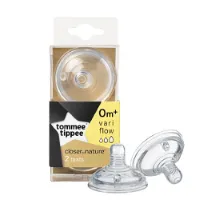 Tommee Tippee Closer to Nature Flespeen Variflow 0+ mnd Variflow 2 stuks