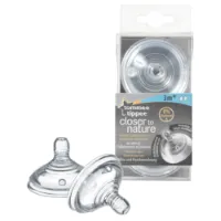 Tommee Tippee Closer to Nature Flesspeen 3+ mnd 2 stuks