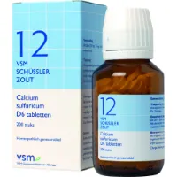 VSM Schussler Zout nr. 12 Calcium sulfuricum D6 200 tabletten