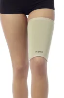 Neopreen Bovenbeenbrace - Maat: XL (omvang bovenbeen 61-65 cm) - Kleur: Beige