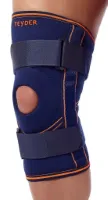 Neopreen Kniebrace met Scharnieren - Kleur: Blauw - Maat: Large (omvang knie 39-42 cm)