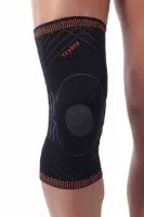 Premium Elastische Kniebrace - Kleur: Zwart - Maat: Small (omvang knie 33-35 cm)