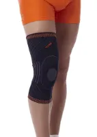 Premium Kniebrace met Flexibele Baleinen - Kleur: Zwart - Maat: XL (omvang knie 43-45 cm)