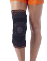 Premium Kniebrace met Scharnieren - Kleur: Zwart - Maat: Medium (omvang knie 36-38 cm)