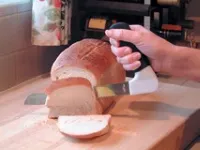 Broodmes met gehoekt handvat