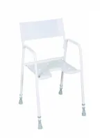 Douchestoel met nylon rug