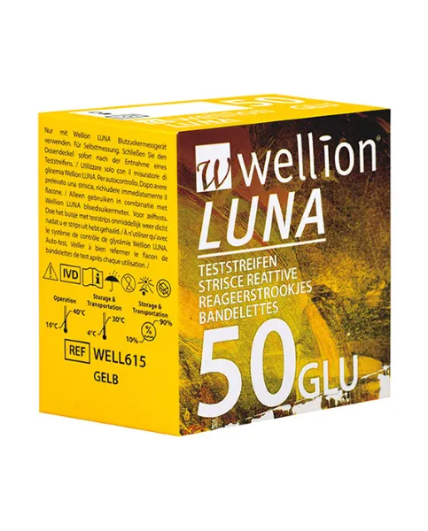 Wellion Luna Glucose Teststrips (50 stuks)