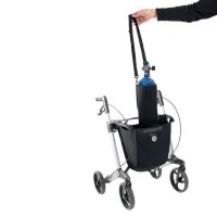 Handicare mand met uitneembare zuurstoffleshouder