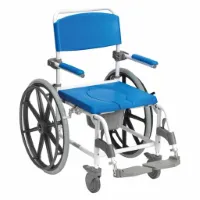 Verrijdbare Toiletstoel / Douchestoel Aston met 24" wielen