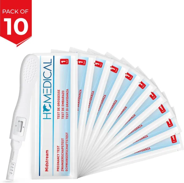 10 stuks - Zwangerschapstesten - Midstream Extra Vroeg - Homedical
