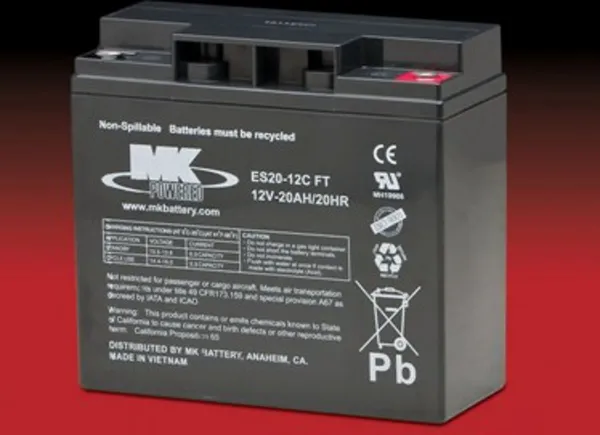 12 V 20 Amp AGM accu