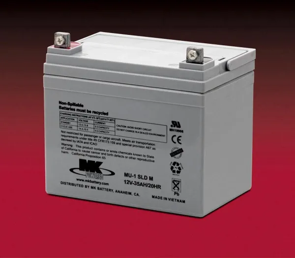 12 V 35 Amp AGM accu