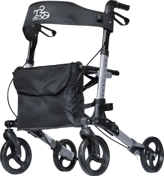 2020 Lichtgewicht, dubbel opvouwbare rollator