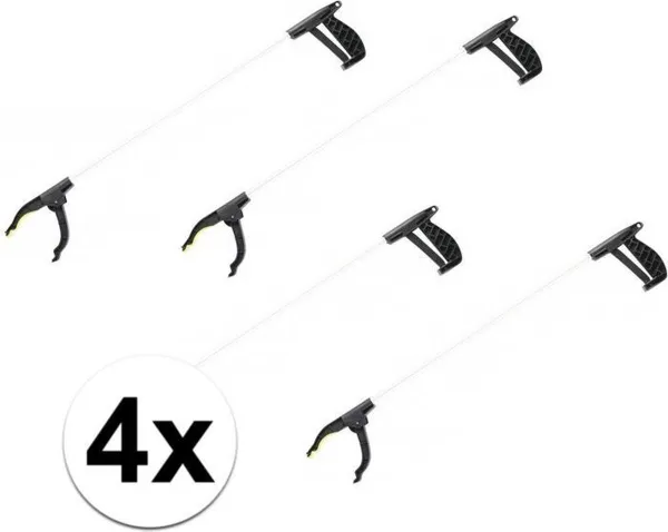 4x voordelige afvalgrijpers - 76 cm - zwerfvuil grijpers / afvalgrijper