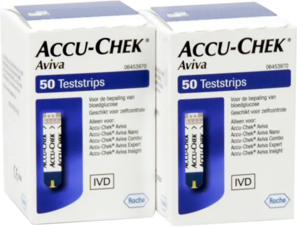 Accu-Chek Aviva test, per 100 strips
