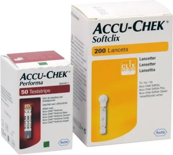 Accu-Chek Performa teststrips + Softclix lancetten