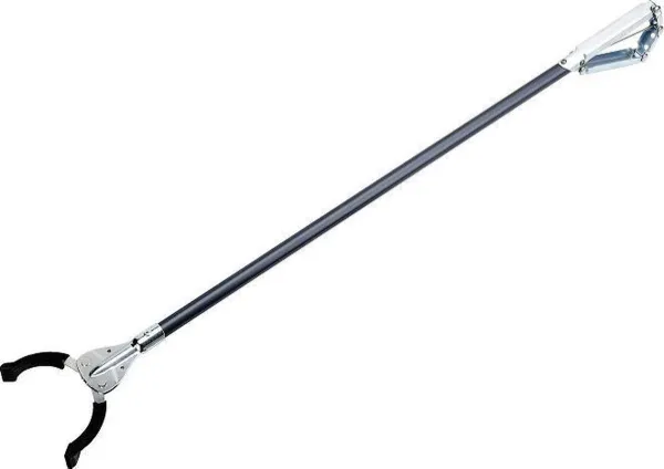 Afvalgrijper 75 cm met kunststof bekken