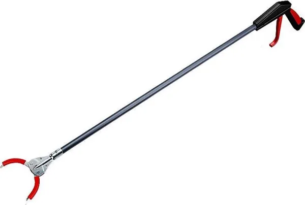 Afvalgrijper 90 cm met metalen bekken en pistoolgreep