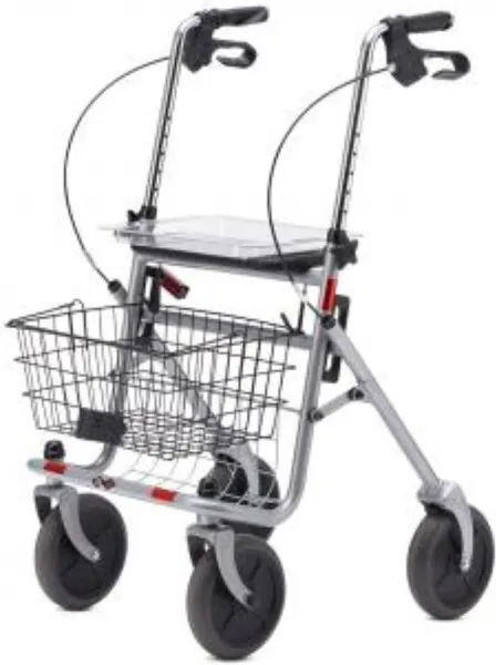 Bischoff & Bischoff Senio standaard rollator zilver