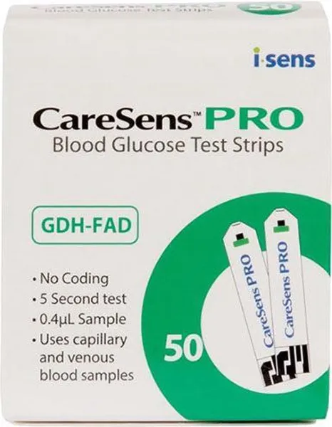 CareSens Pro bloed glucosestrips