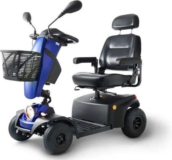 Cheetah 4 Deluxe (15 km/u) | Scootmobiel | Blauw
