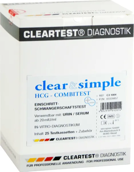 Clear & Simple combi-zwangerschapstest, 25 stuks