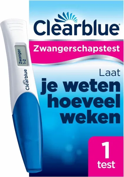 Clearblue Zwangerschapstest met Wekenindicator, set van 1 digitale test