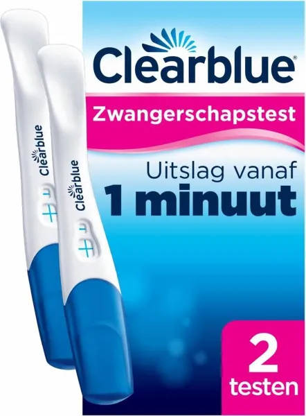 Clearblue Snelle Detectie Zwangerschapstest, set van 2 testen
