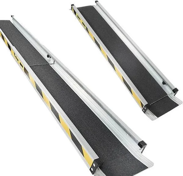 Aluminium oprijplaat uitschuifbaar - 150 cm (2 stuks)