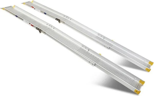 Telescopisch opvouwbare oprijplaat - 240 cm (2 stuks)
