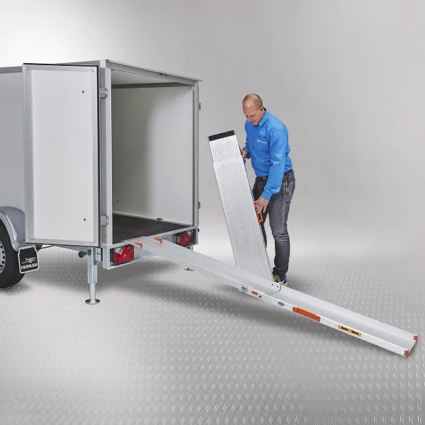 Uitschuifbare oprijplaat extra breed 240 cm lang - 2 stuks