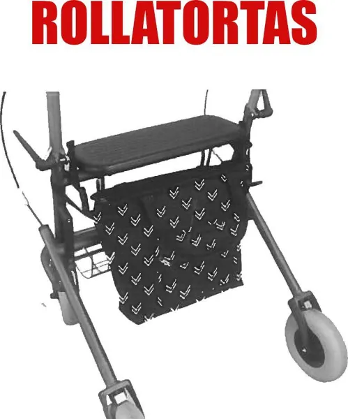 Deal Rollatortas Met Voorvak - Zwart / Wit