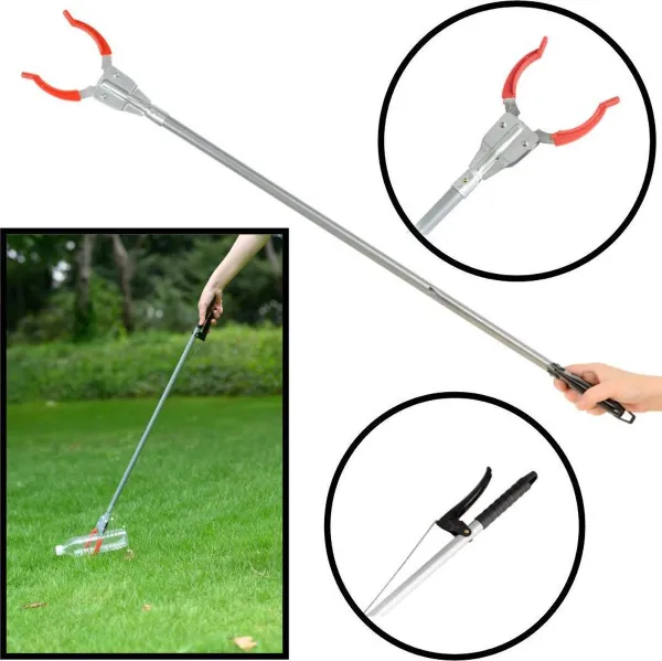 Decopatent® Afvalgrijper - Grijper voor Afval & Zwerfvuil - Grijpers voor Ouderen en Invaliden - Grijptang - Grijpstok - Grijparm